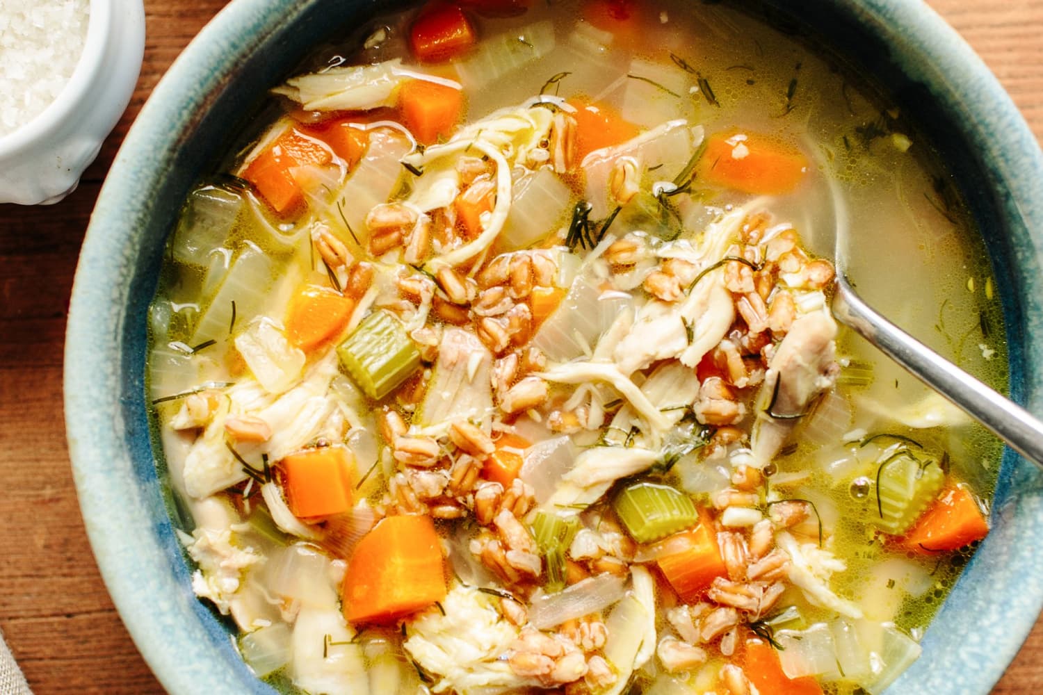 Recipe: Chicken Soup with Fennel and Farro | The Kitchn