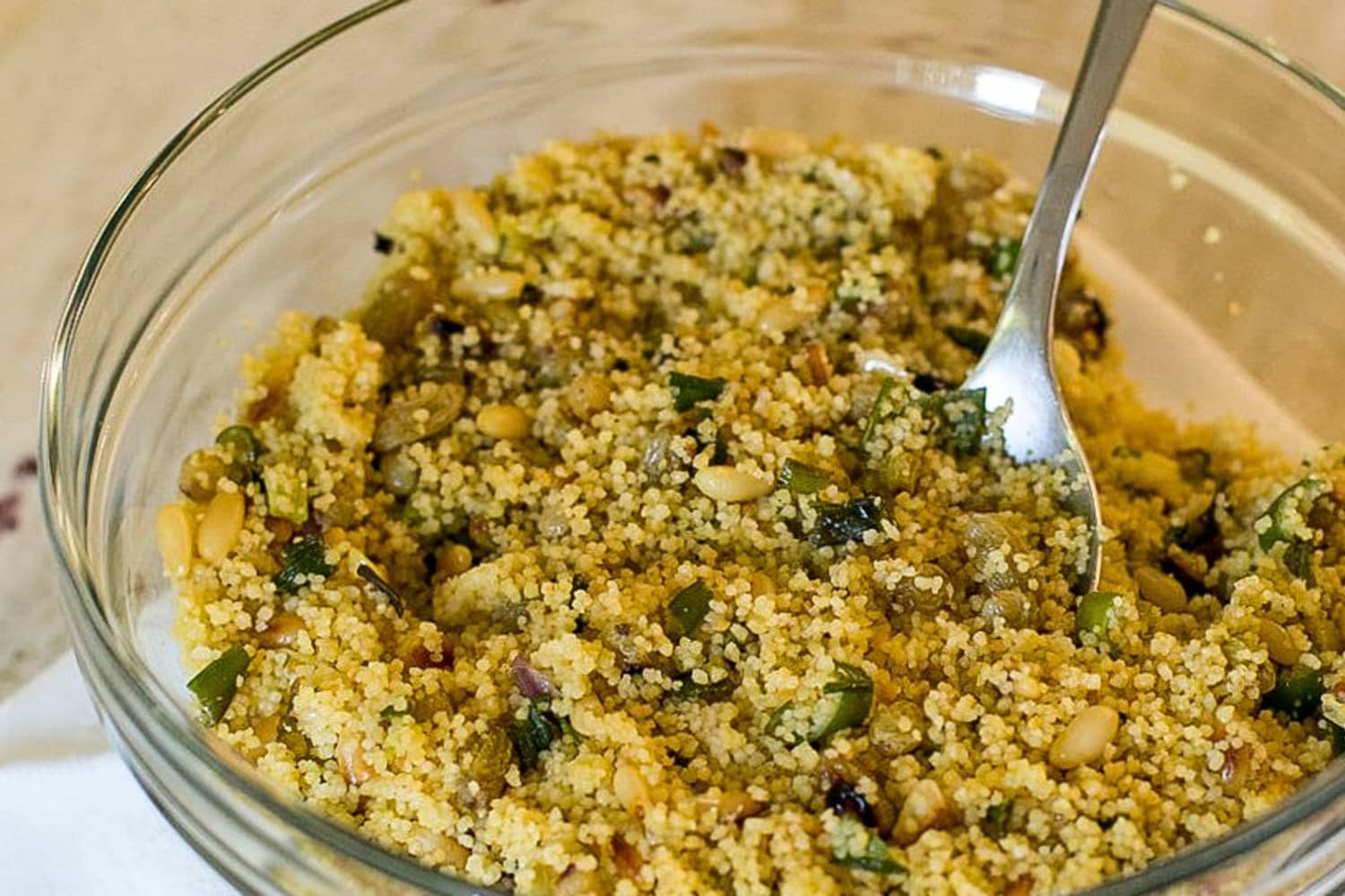 Recipe Pine Nut and Scallion Couscous The Kitchn