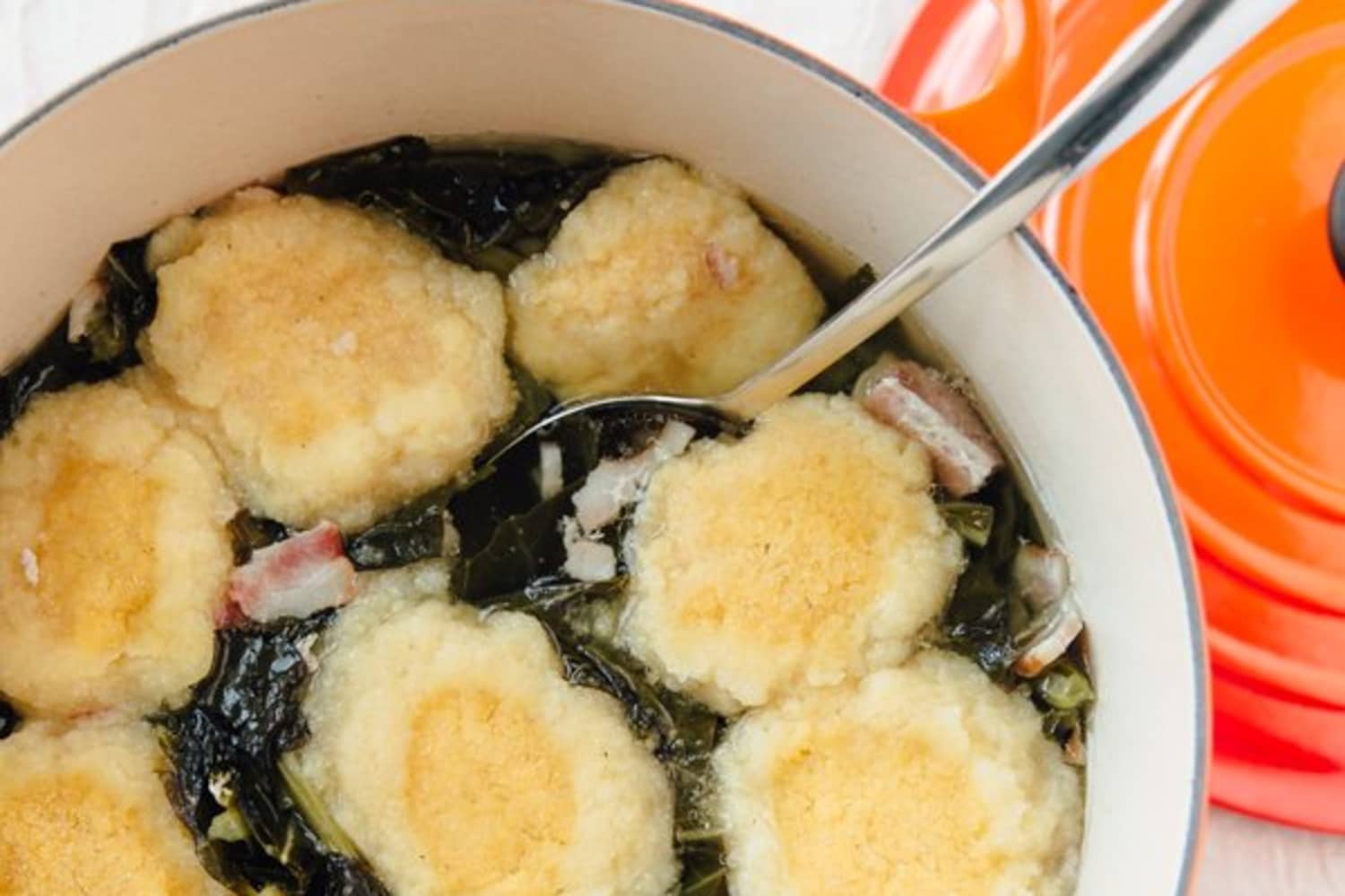Recipe Collard Greens with Pot Likker and Dumplings Kitchn