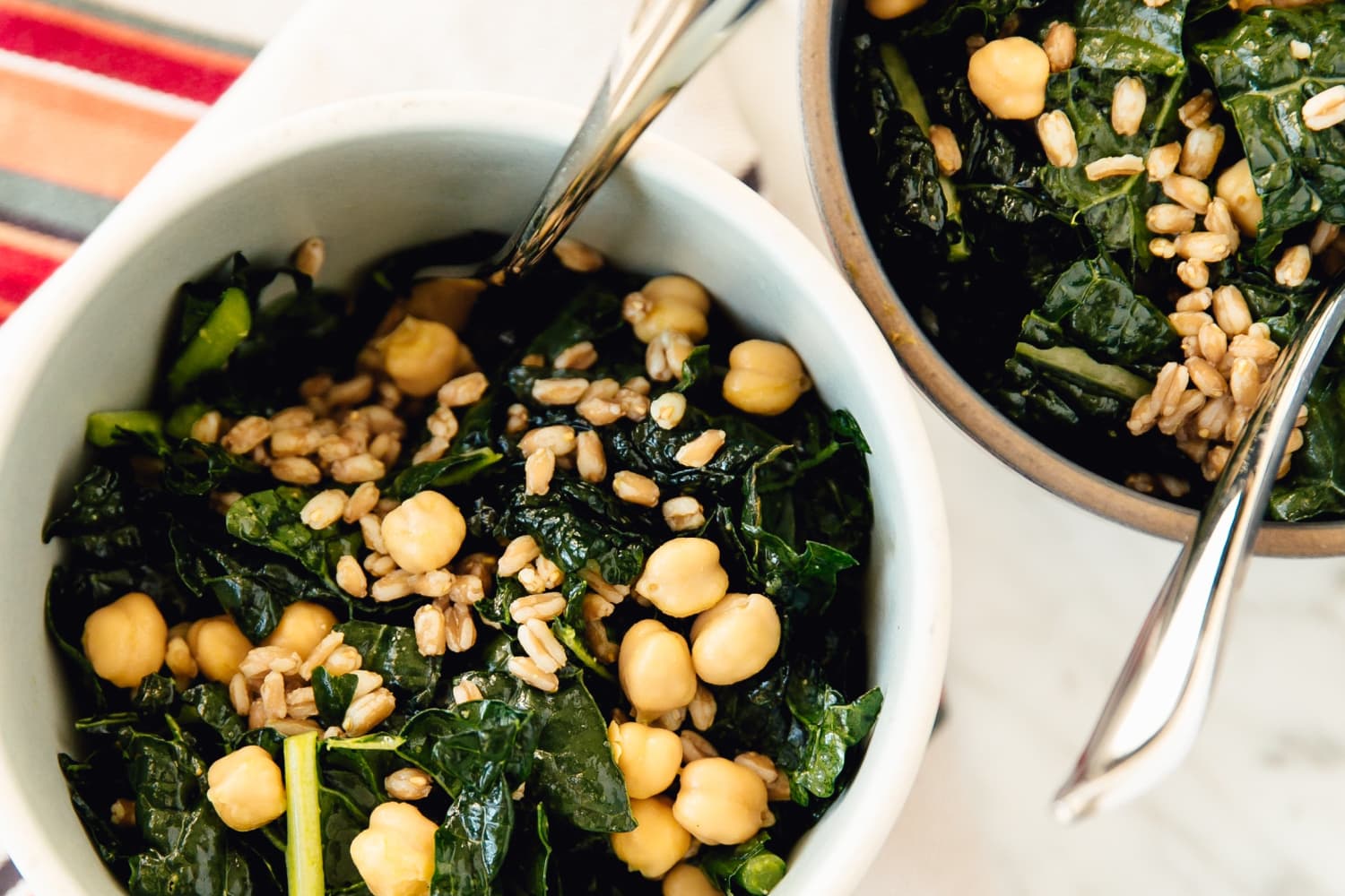 Recipe Chopped Kale, Farro & Chickpea Salad The Kitchn