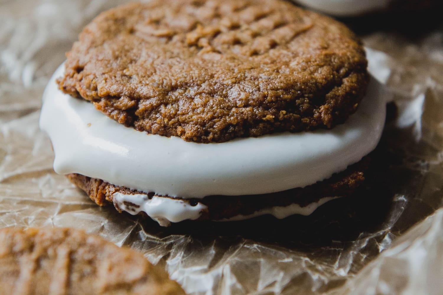 Recipe Vegan Peanut Butter & Marshmallow Sandwich Cookies The Kitchn