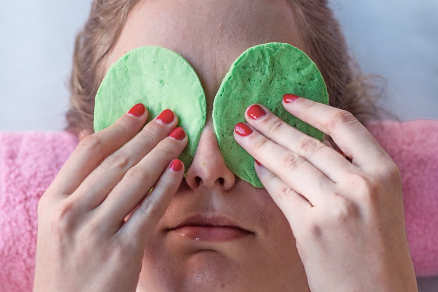 How To Make Eye Masks from Cucumber & Coconut Oil The Kitchn