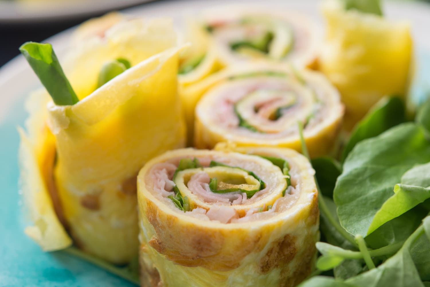 Recipe Egg Wraps with Ham and Greens The Kitchn
