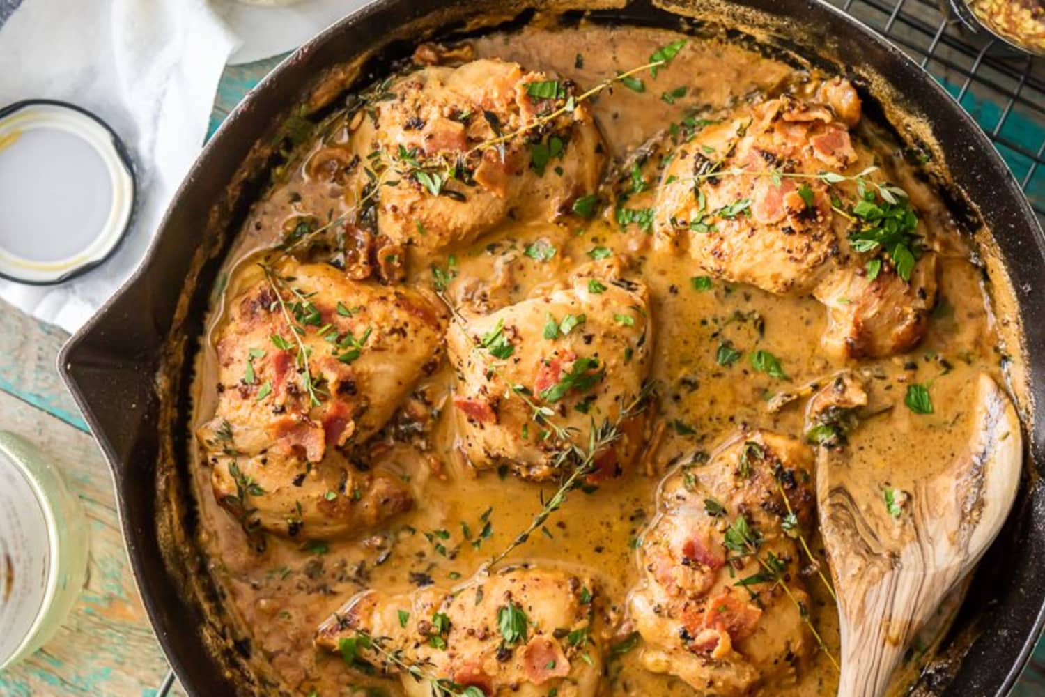 Bow Down to This One-Skillet Mustard & Bacon Chicken | The Kitchn