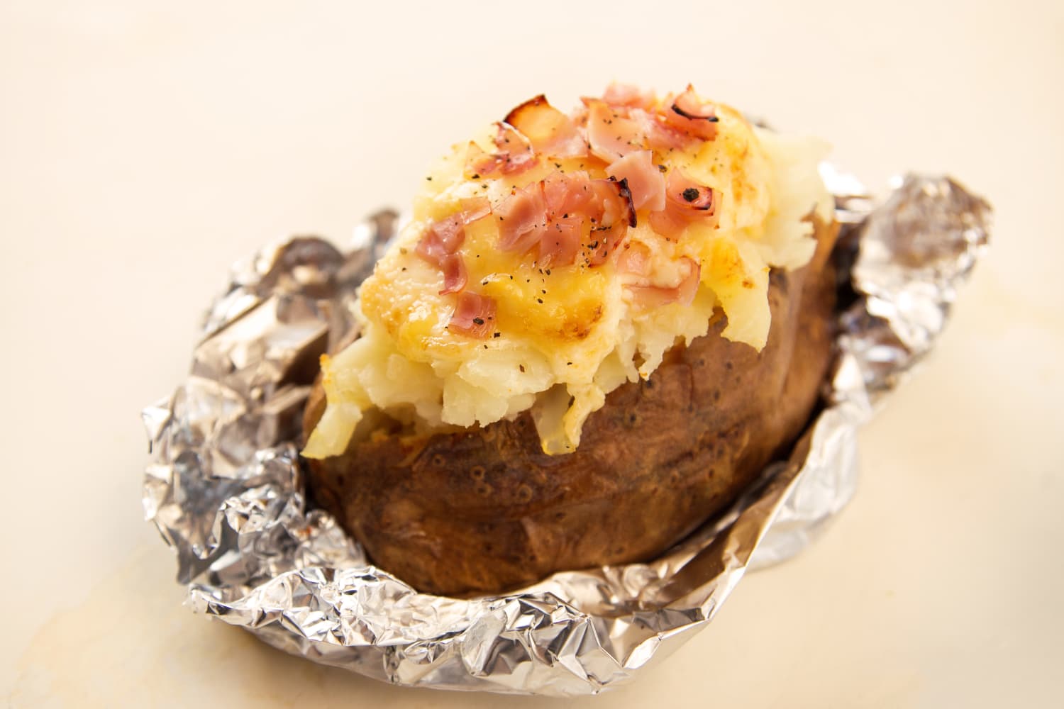 Baked Potato Stuffed with Ham and Melted Gruyère The Kitchn