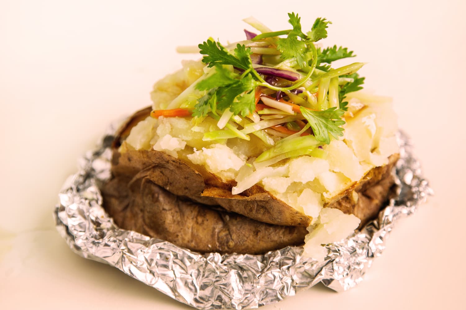 Baked Potato Stuffed with StirFried Sesame Slaw The Kitchn
