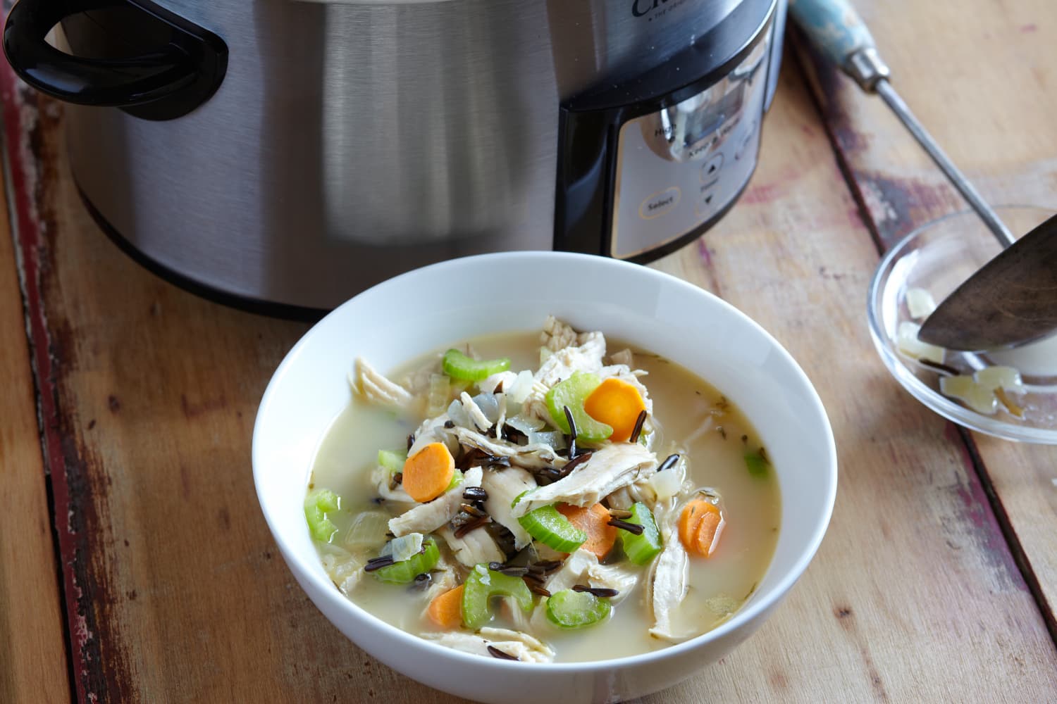 Recipe SlowCooker Chicken and Wild Rice Soup The Kitchn