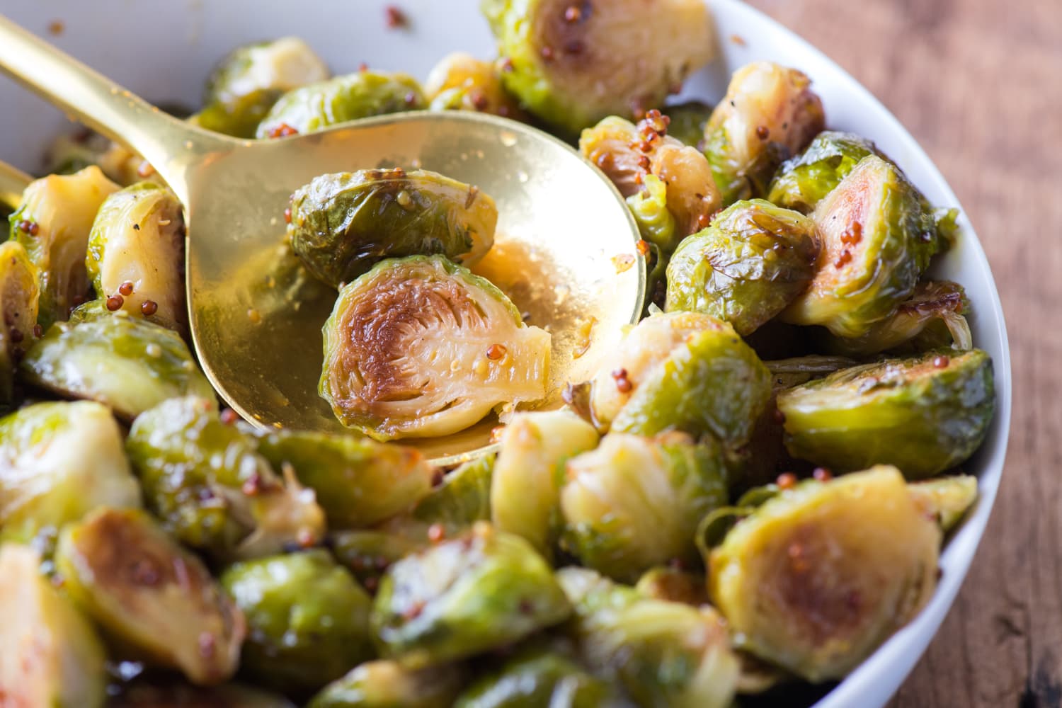 Recipe HoneyMustard Brussels Sprouts The Kitchn