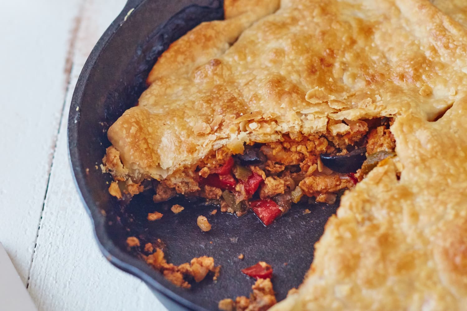 Recipe Skillet Chicken Empanada Pie The Kitchn