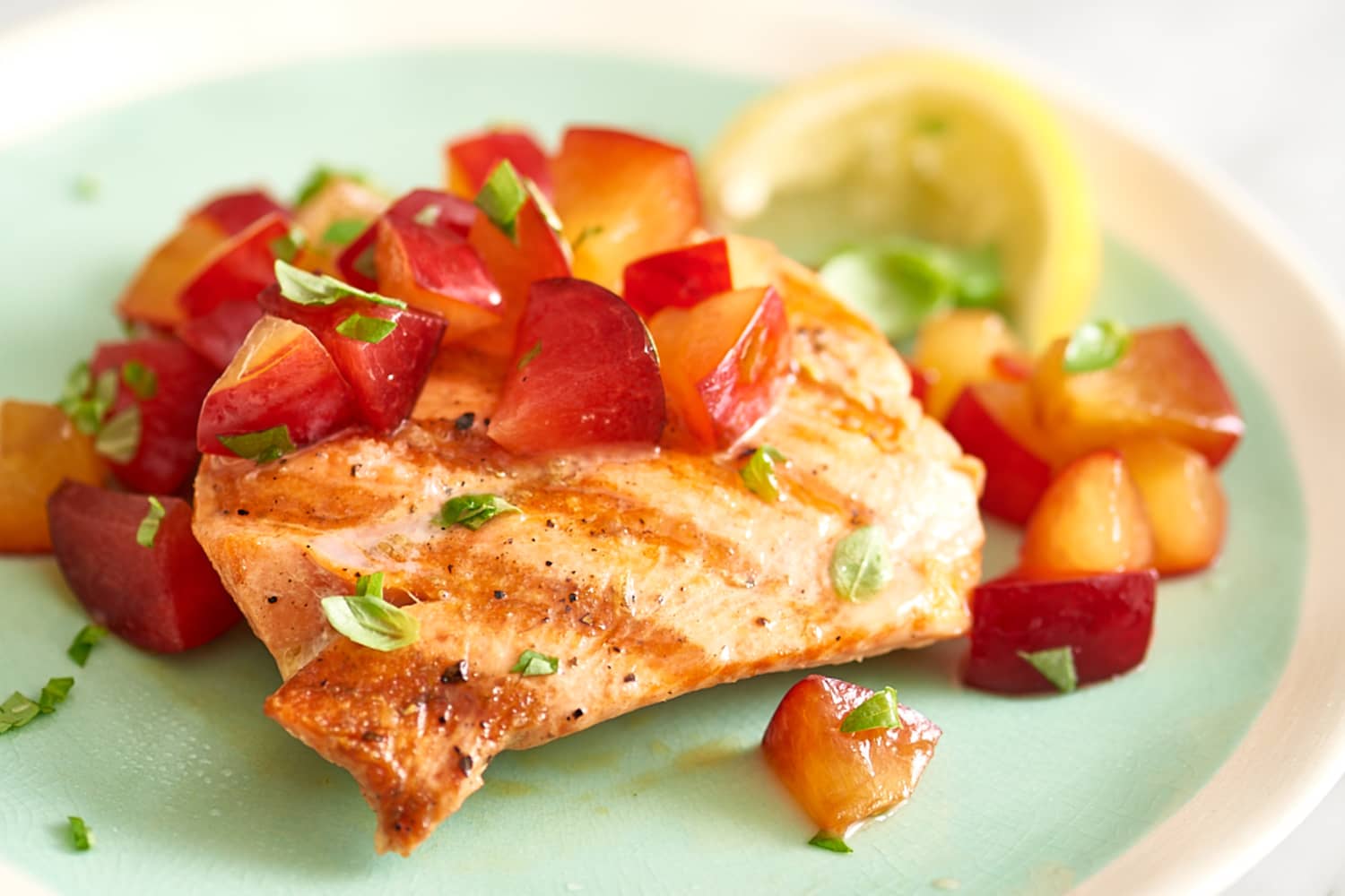 Easy Grilled Salmon with Plum Relish The Kitchn