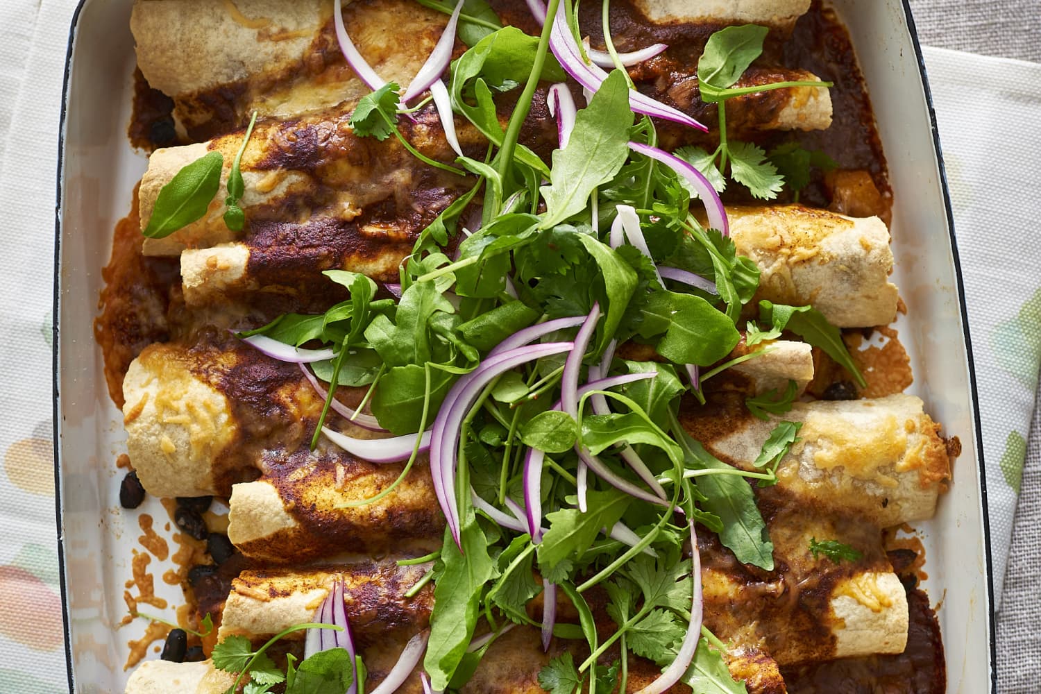 Recipe: Roasted Squash, Corn, and Black Bean Enchiladas | The Kitchn