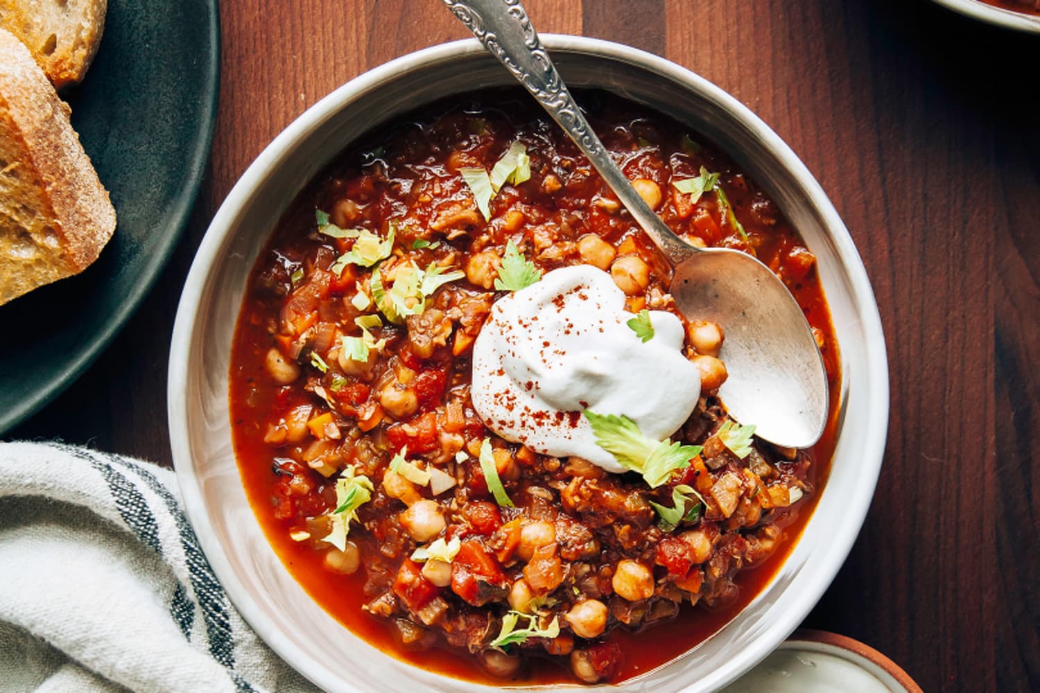 Buffalo Chickpea Chili Vegetables — The First Mess | The Kitchn