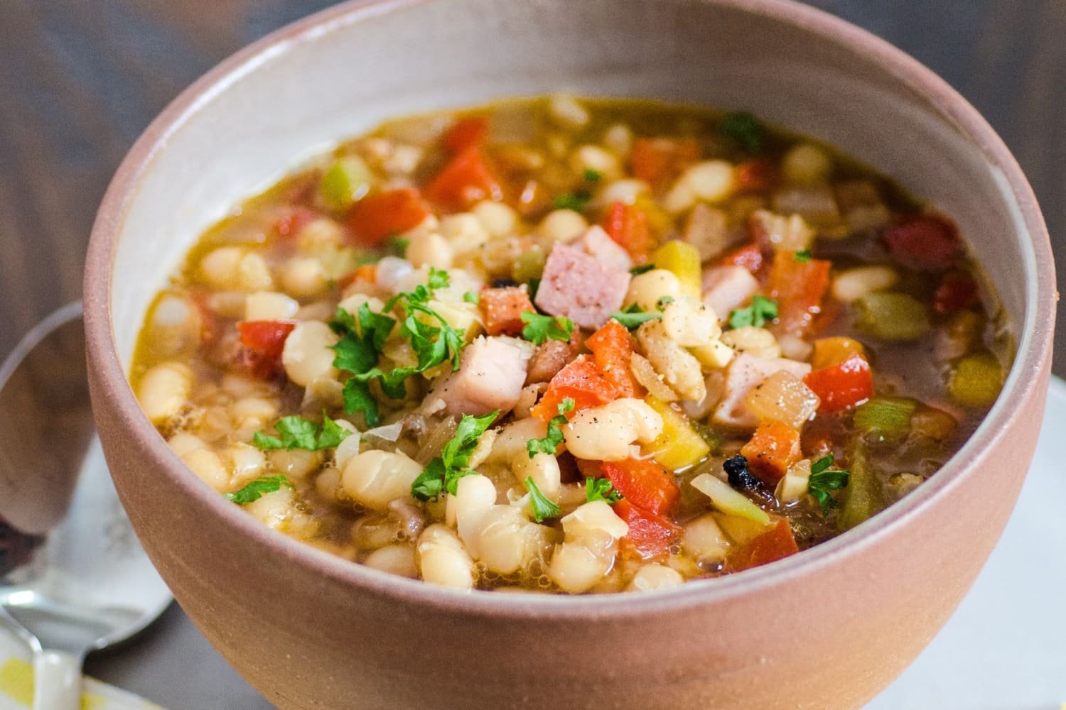 Creamy White Bean Soup with Kale The First Mess The Kitchn