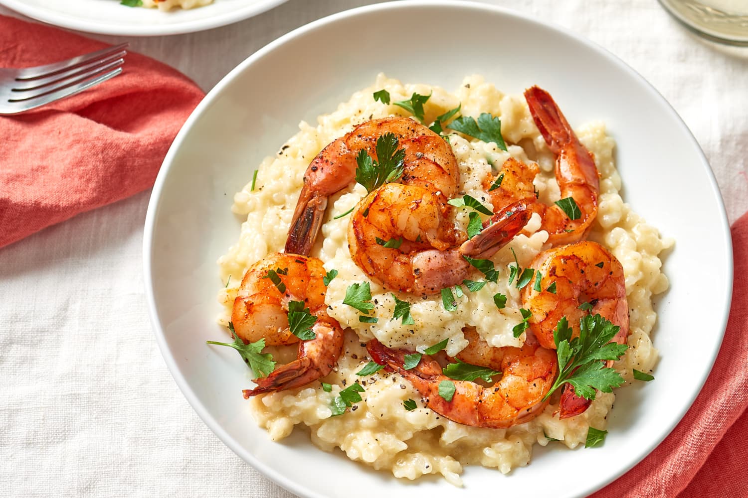 Parmesan Risotto with Roasted Shrimp Recipe | Kitchn