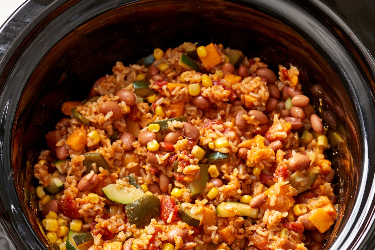 Easy Slow Cooker Vegetarian Burrito Bowls The Kitchn