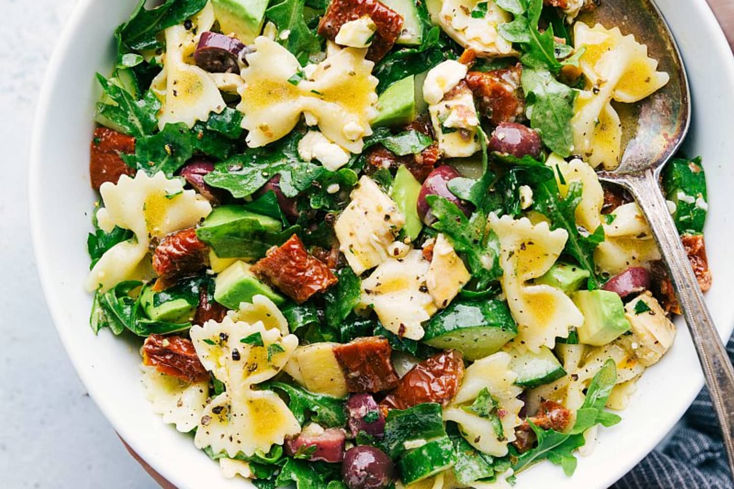 Lemon Chicken Pasta Salad The Recipe Critic The Kitchn