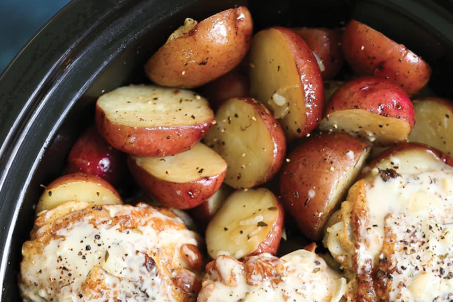 Slow Cooker Garlic Chicken Damn Delicious The Kitchn