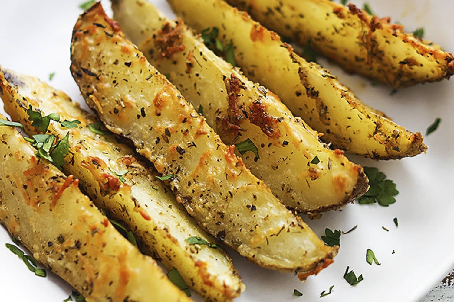 Baked Garlic Parmesan Fries Creme de la Crumb The Kitchn