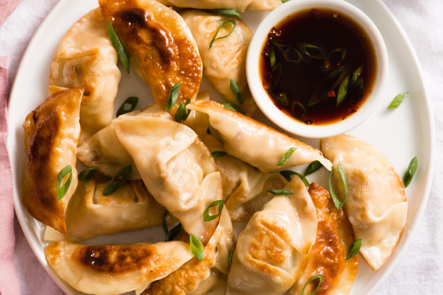Chicken Potstickers Recipe (Easy, SteamFry Method) The Kitchn