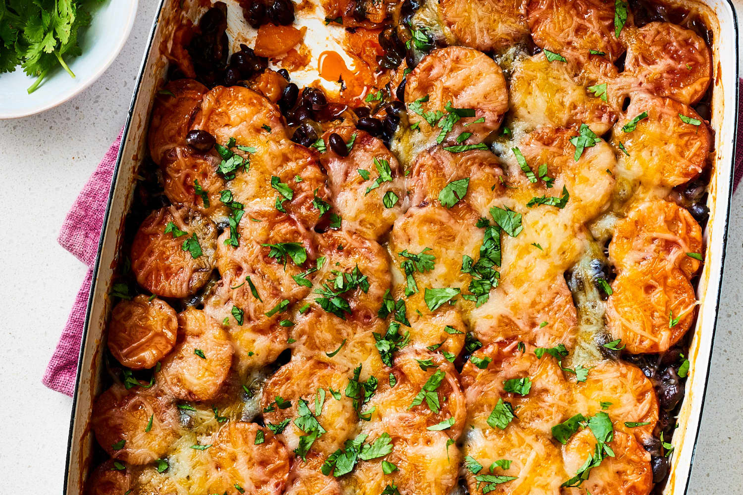 5Ingredient Sweet Potato Enchilada Casserole The Kitchn