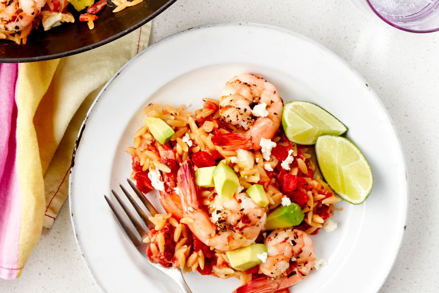 Recipe: Mexican-Spiced Shrimp and Orzo Skillet | The Kitchn