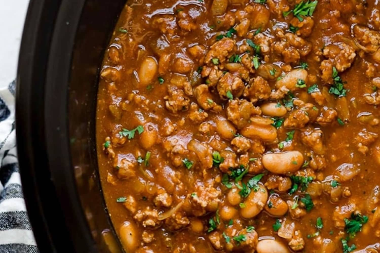 Turkey Pumpkin White Bean Chili Recipe Skinnytaste The Kitchn