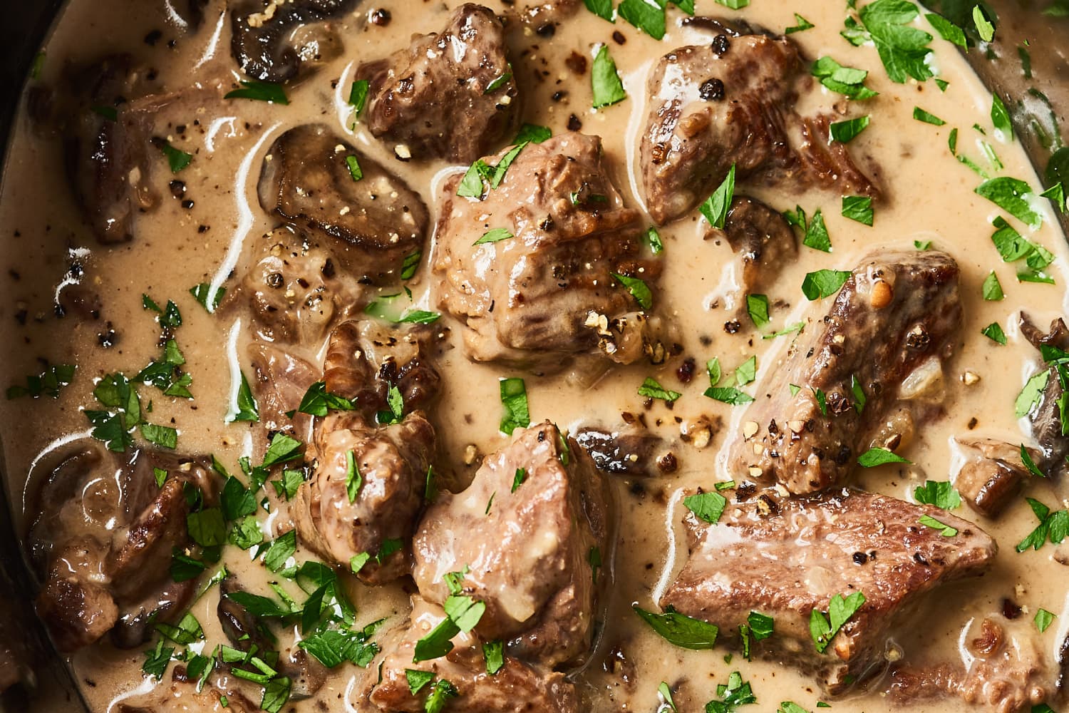 Easy Slow Cooker Beef Stroganoff The Kitchn