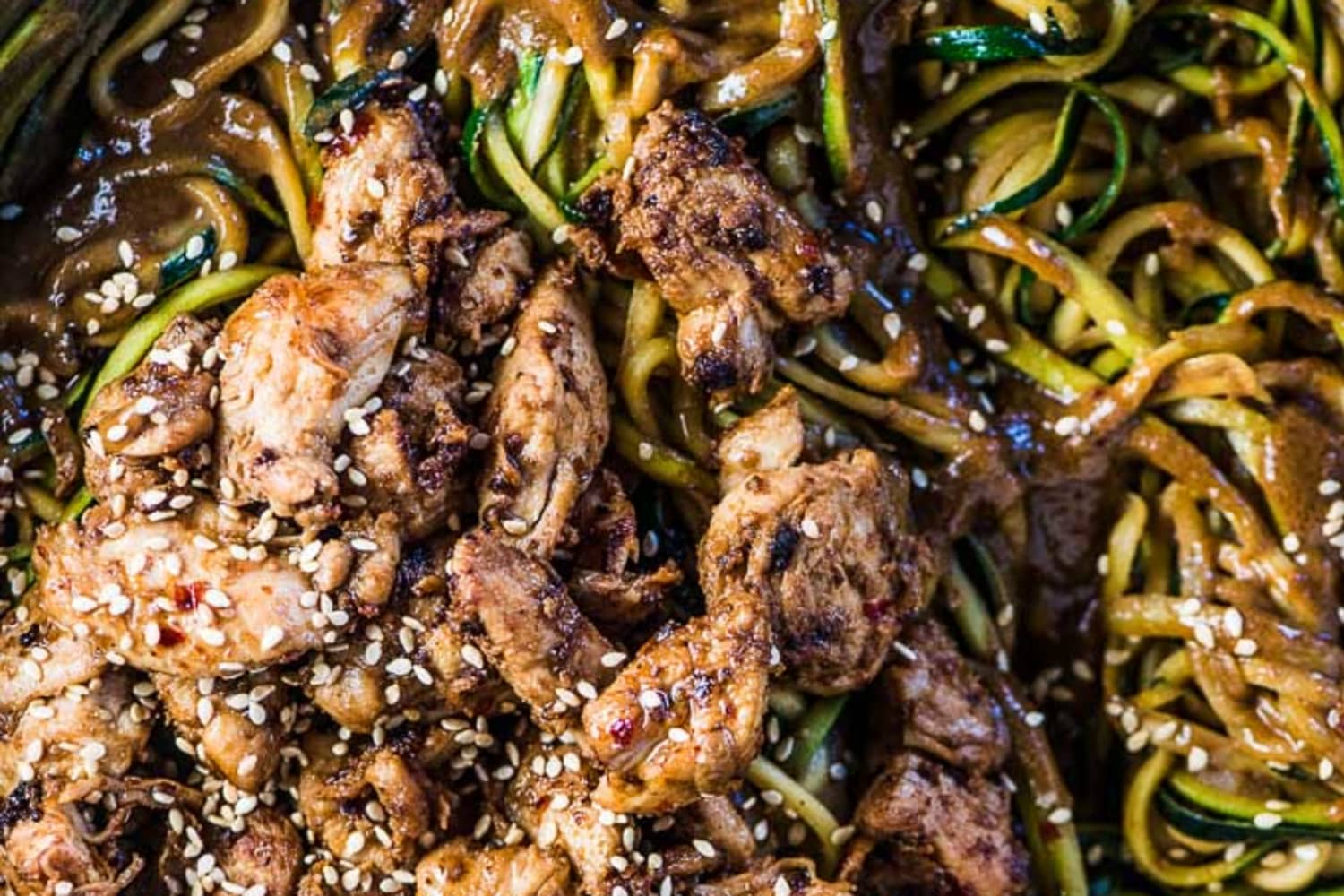 Sesame Chicken Zoodles Recipe The Endless Meal The Kitchn