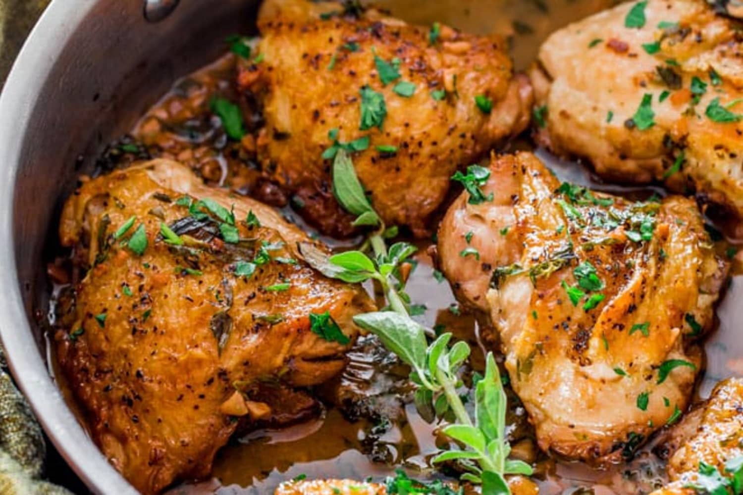 Chicken in Garlic and Herb Sauce Recipe Jo Cooks The Kitchn