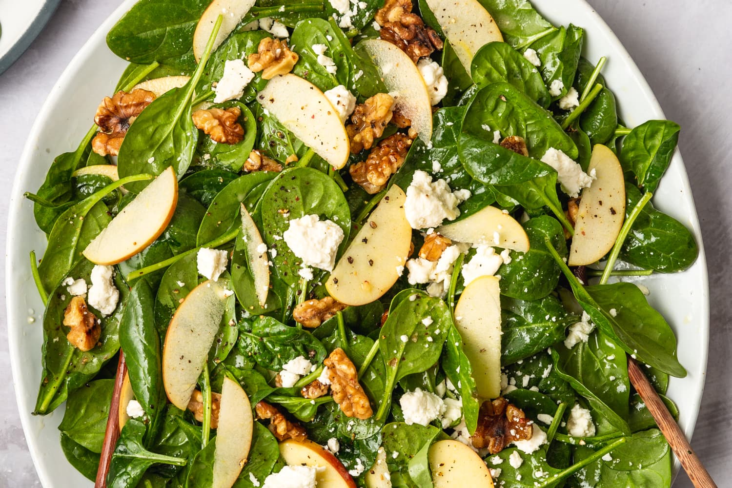 Spinach Salad Recipe (With Apples, Walnuts, and Feta) | The Kitchn