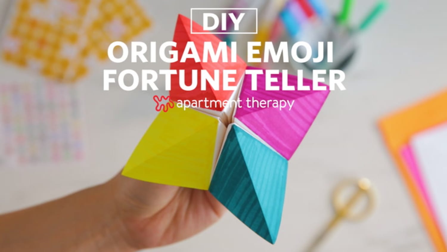 Diy Origami Emoji Fortune Teller