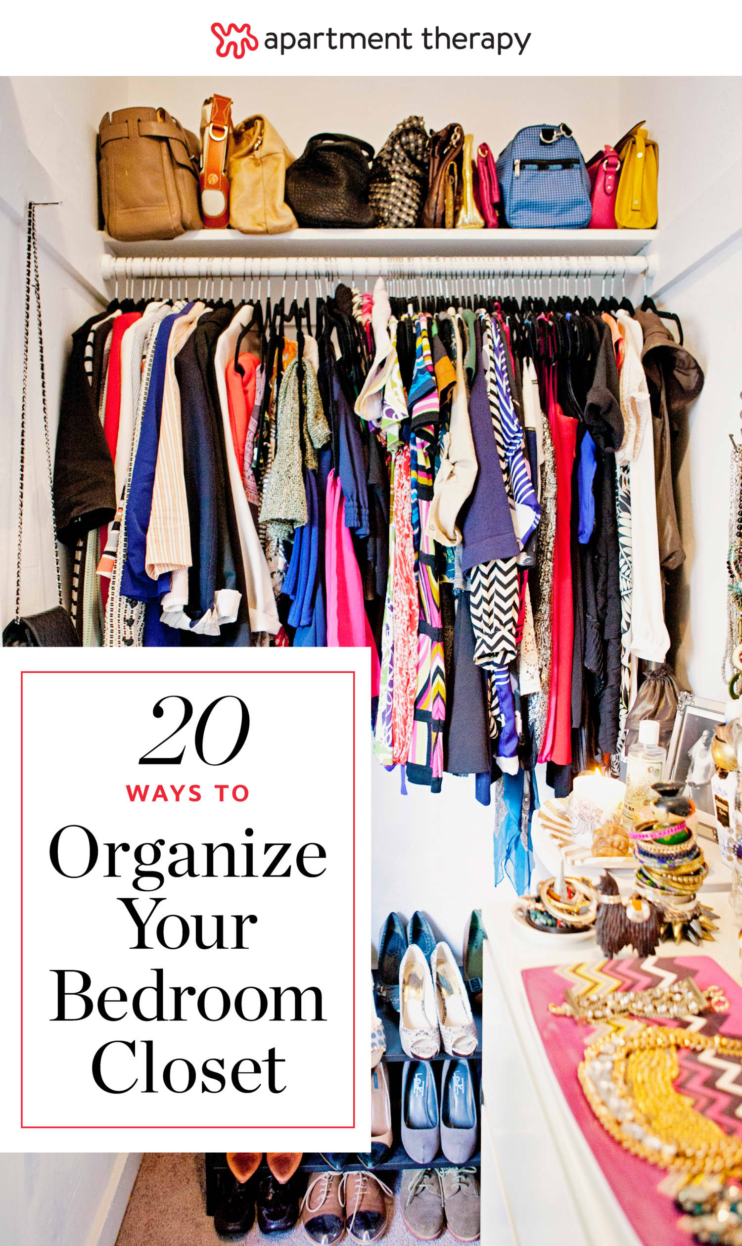 20 Ideas for Organizing Your Bedroom Closet | Apartment ...