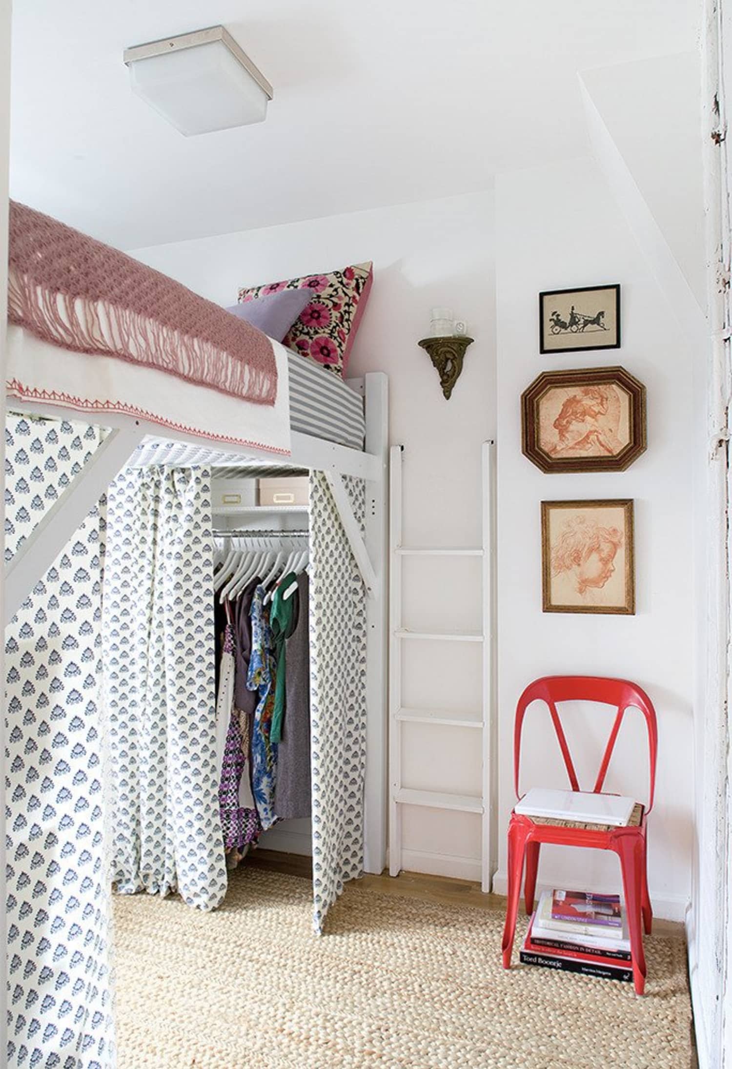 loft bed with chair underneath