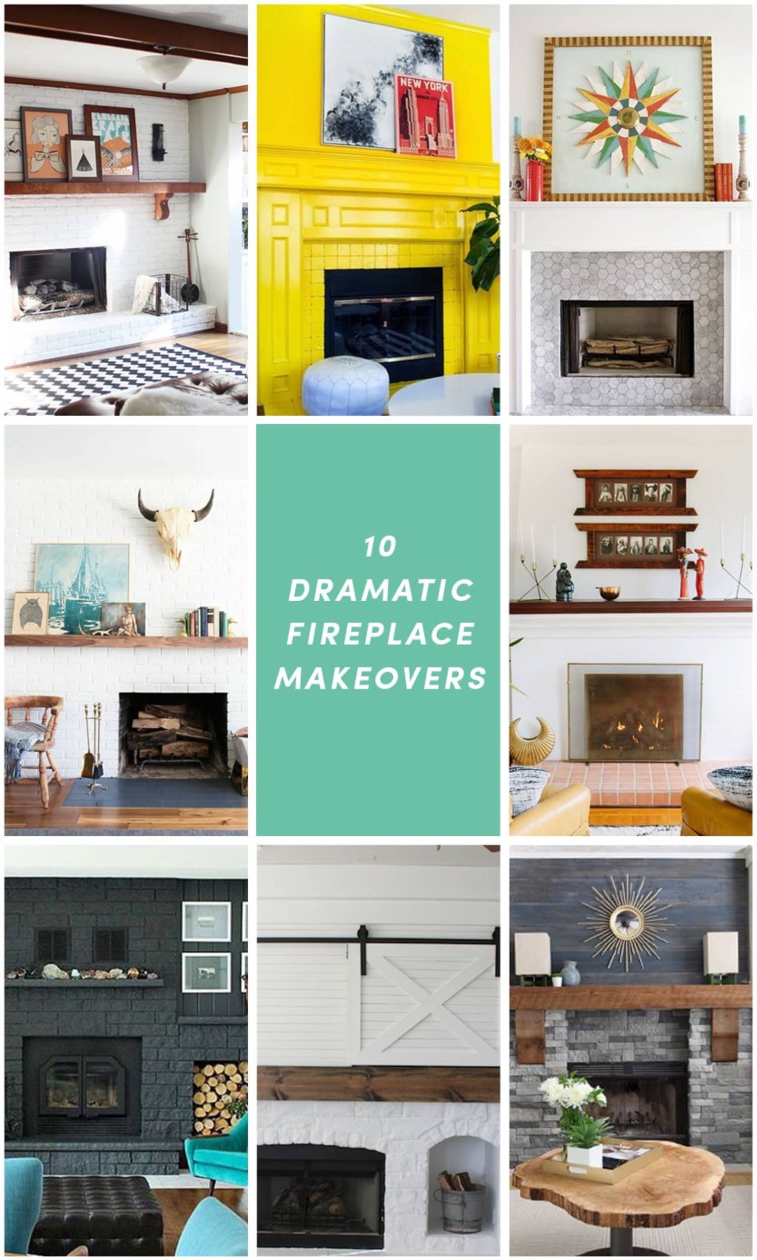 Before After 10 Dramatic Fireplace Makeovers Apartment Therapy