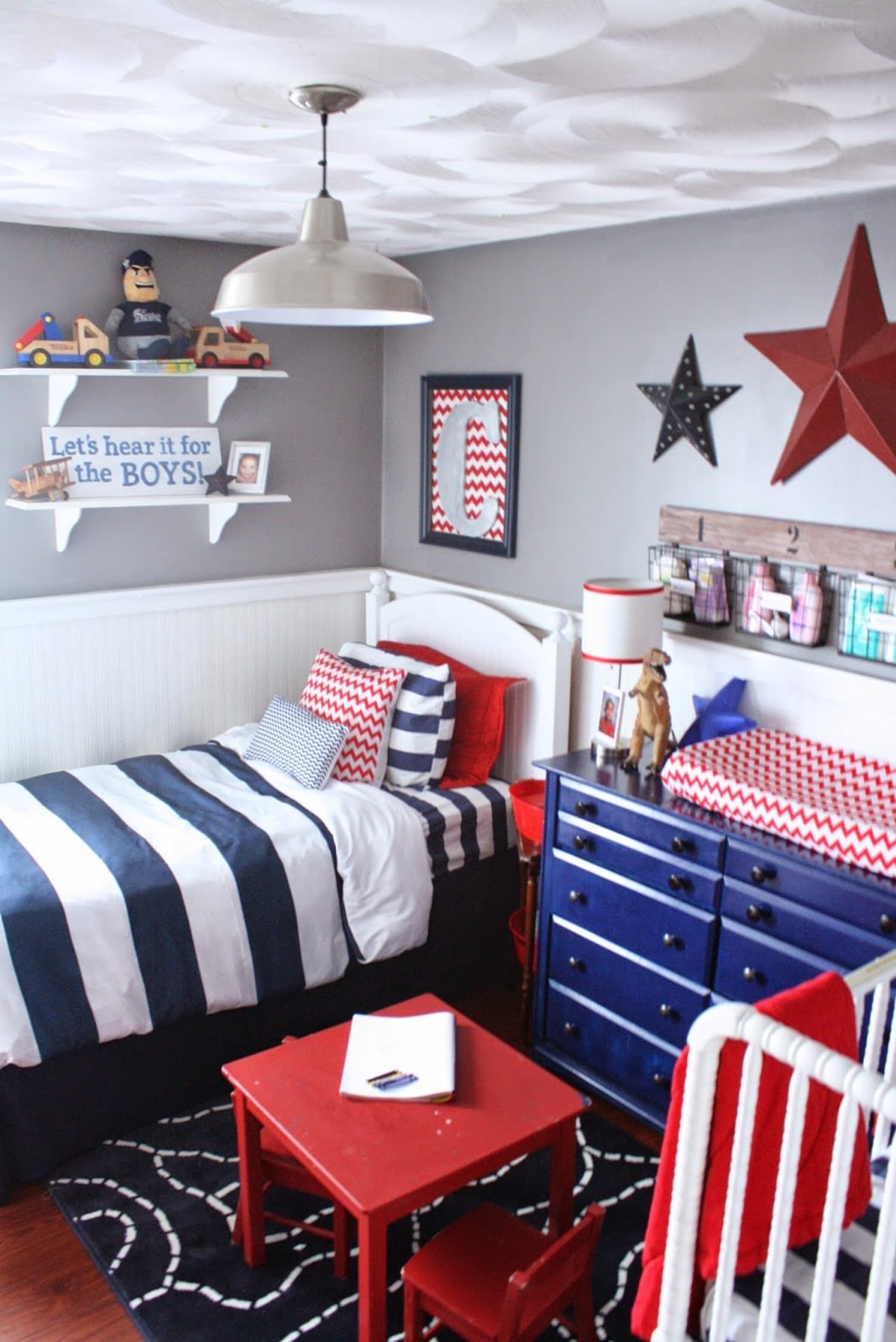 A Red White Blue Boys Room Apartment Therapy