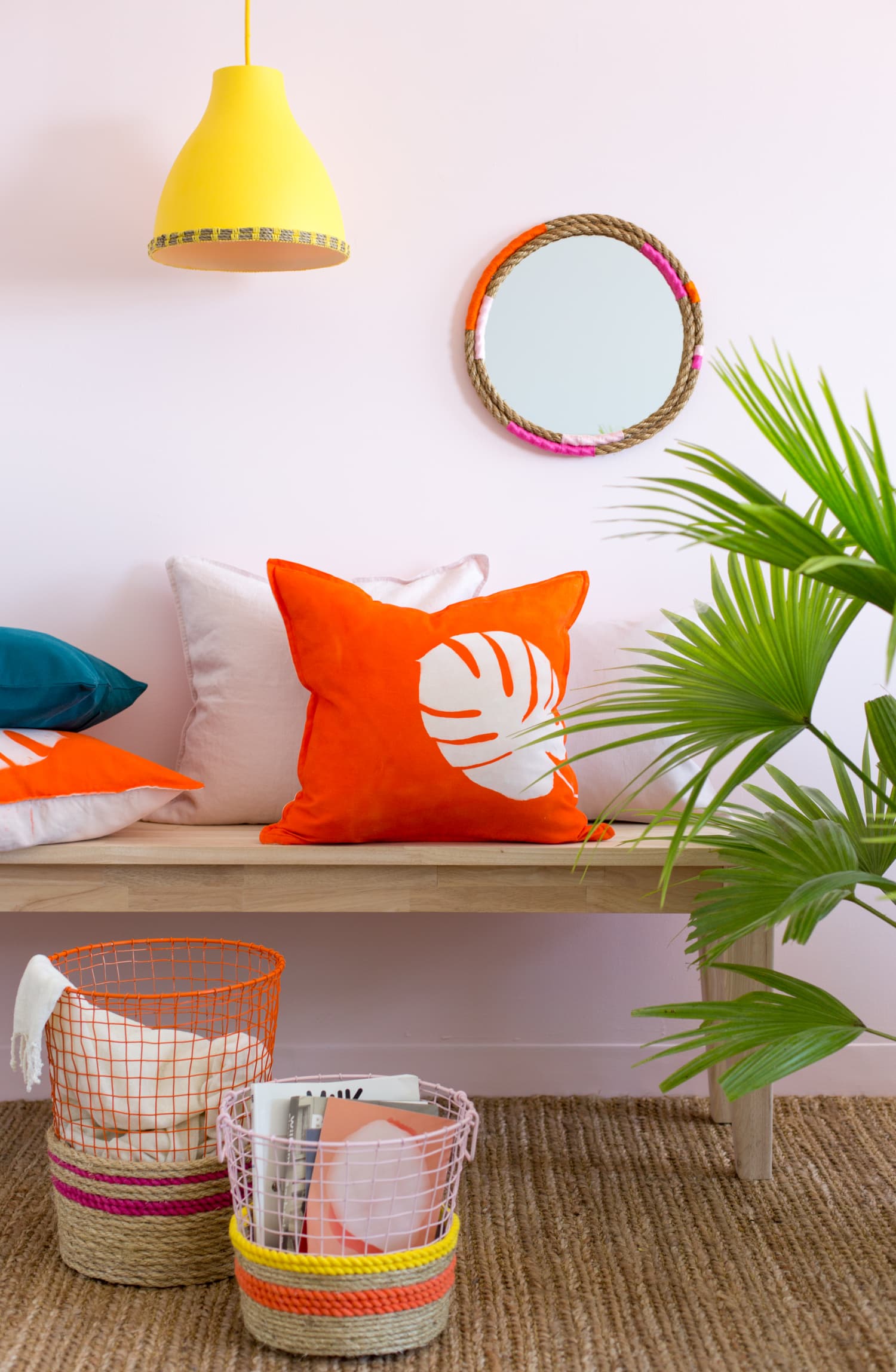 DIY Project Idea: Colorful Storage Basket Makeover | Apartment Therapy