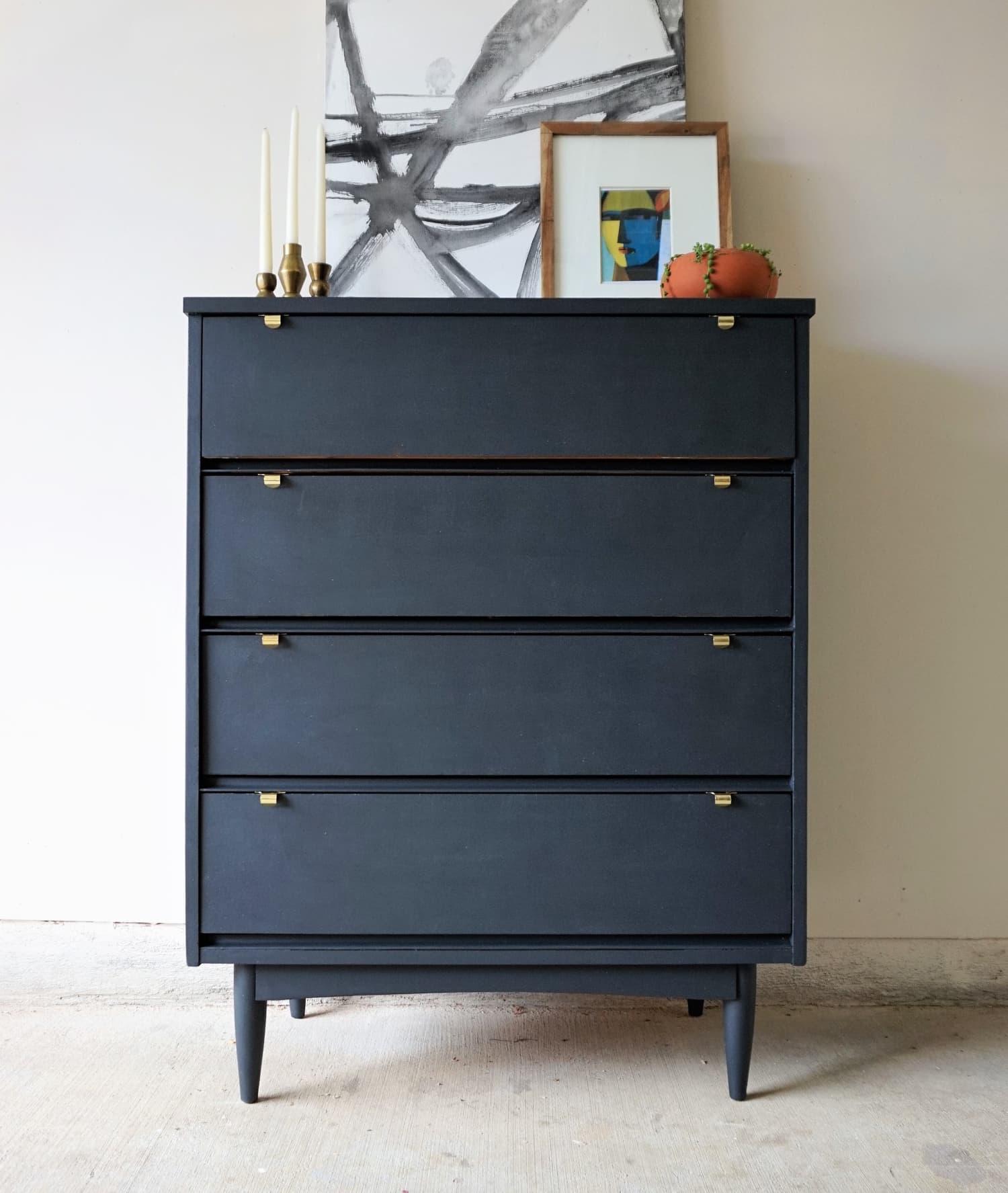 How To Refurbish Old Furniture MidCentury Dresser Makeover