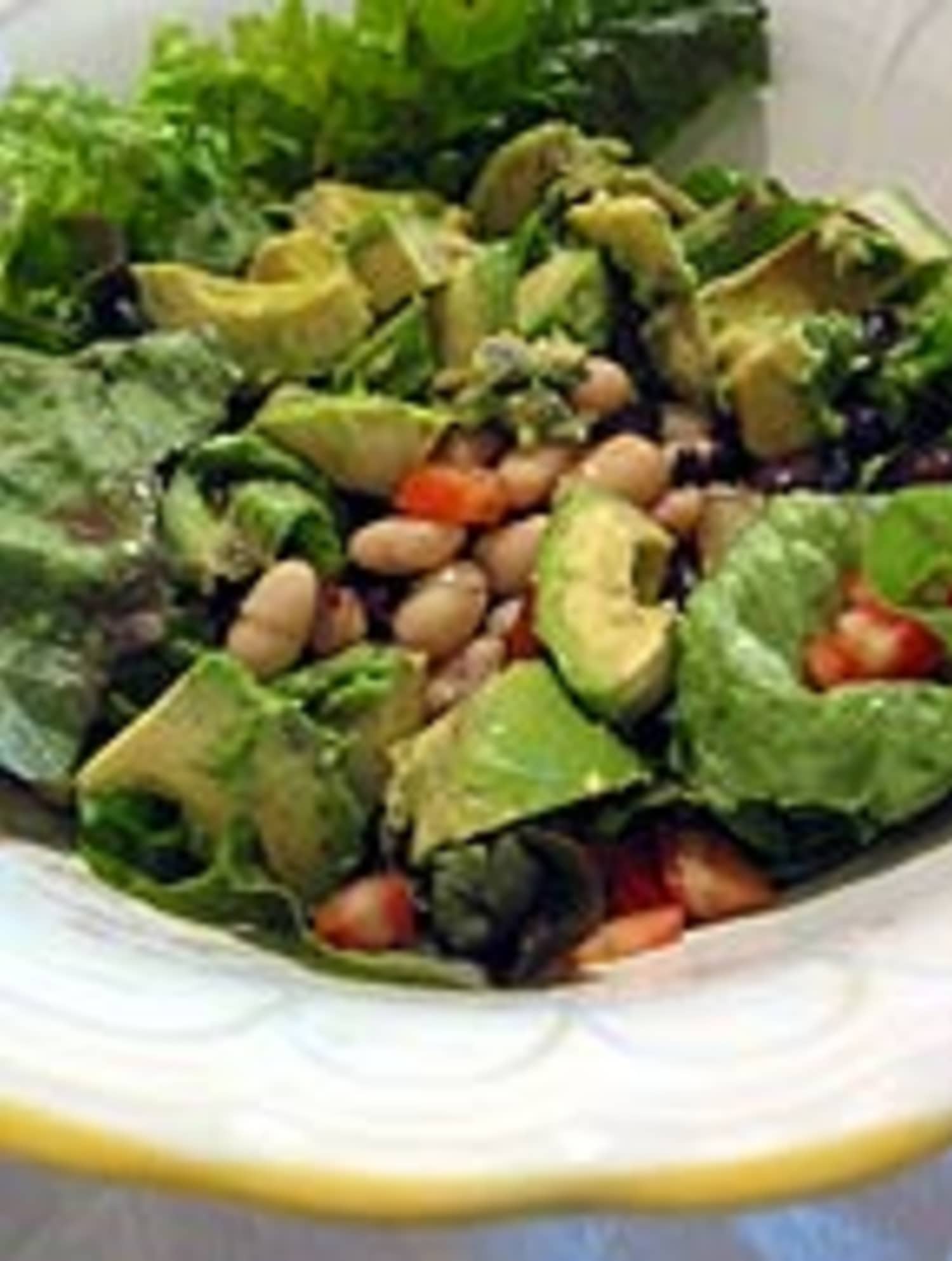 Recipe Mixed Bean and Avocado Salad Kitchn