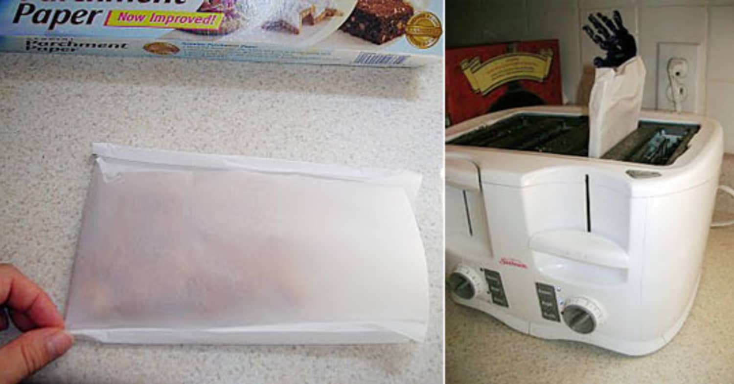Kitchen Hack Make a Toaster Bag Out of Parchment Paper Kitchn