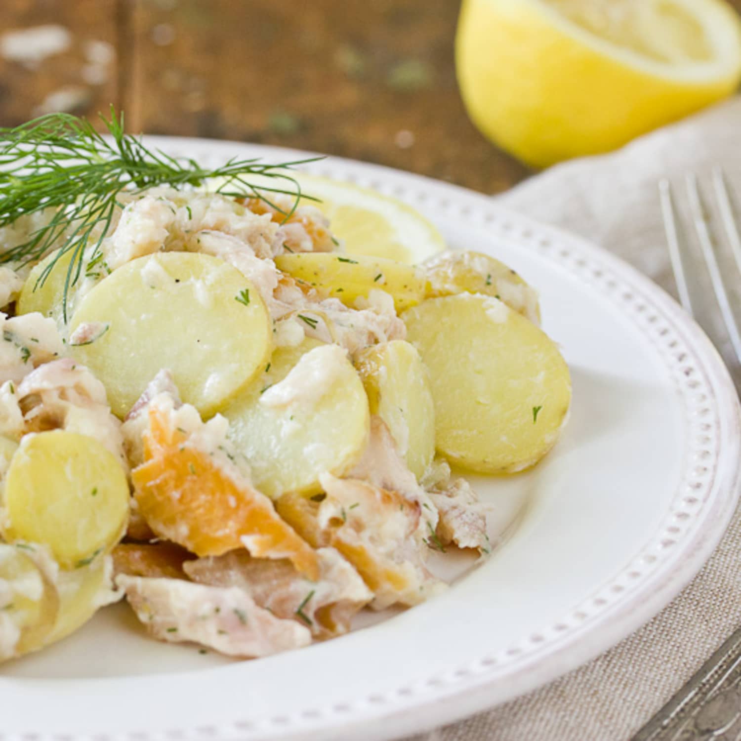 Salad Potato Smoked Vinaigrette Trout with \u0026 Buttermilk