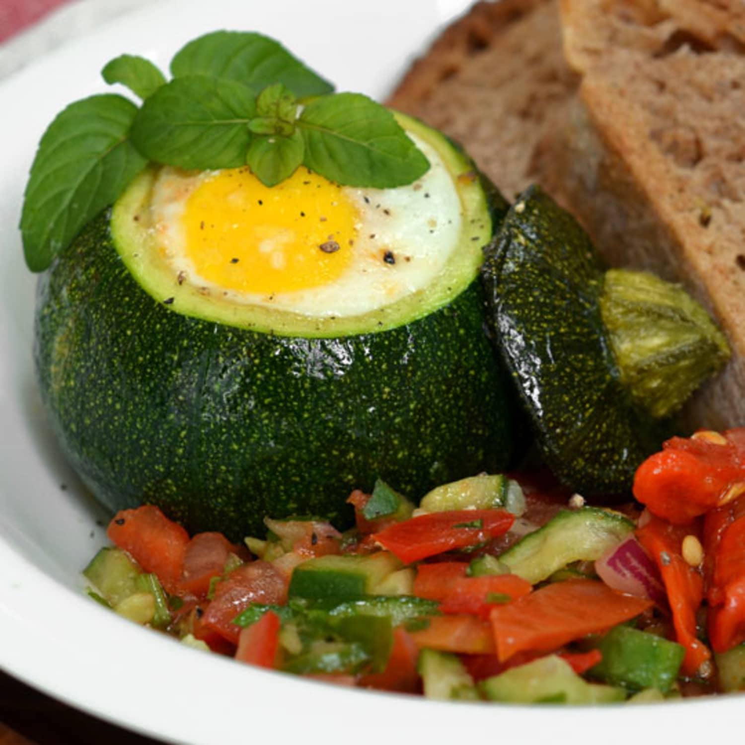 Recipe: Eight-Ball Zucchini With Eggs Baked Inside | Kitchn