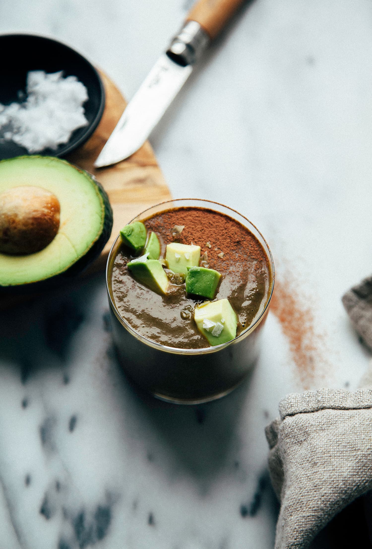 Chocolate Coconut Avocado Smoothie - 