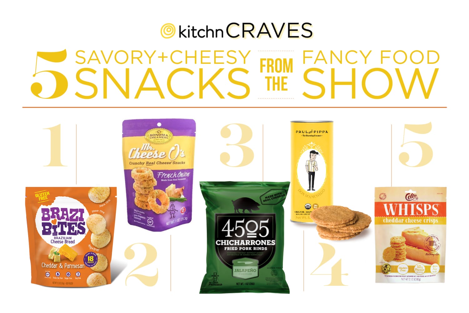 5 Savory, Cheesy Snacks from the Fancy Food Show Kitchn