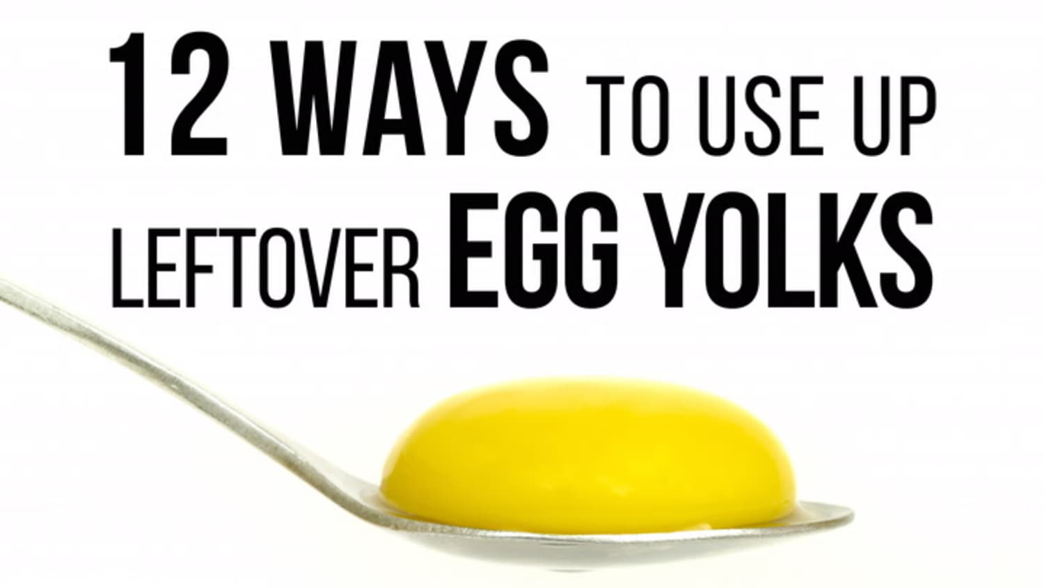 12 Ways To Use Up Leftover Egg Yolks Kitchn