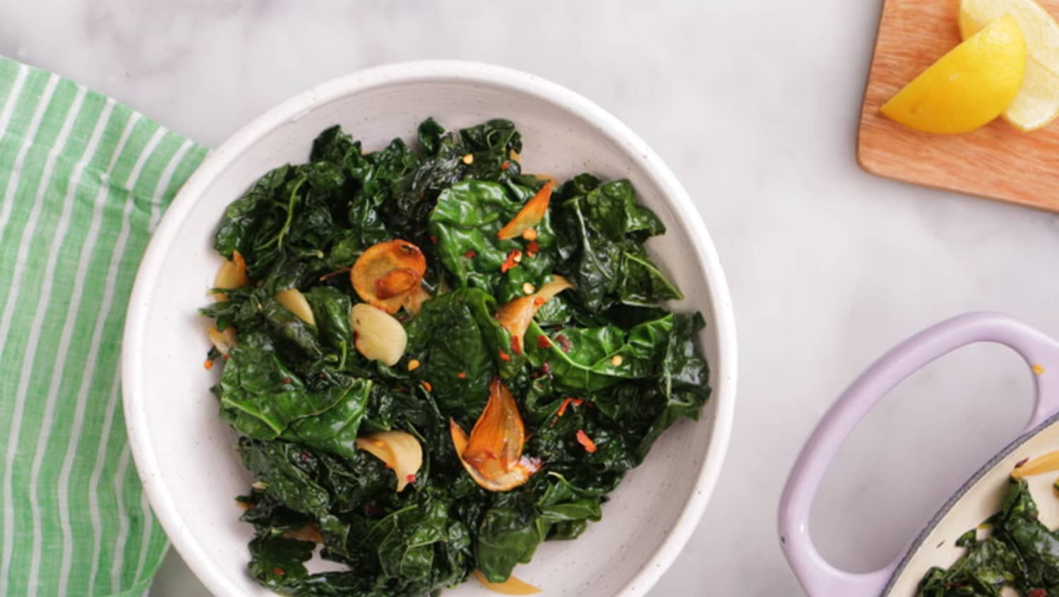 Easy Skillet Kale With Lemon & Garlic Kitchn
