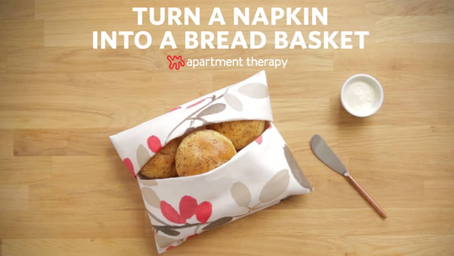 How To Fold A Bread Basket Napkin Apartment Therapy