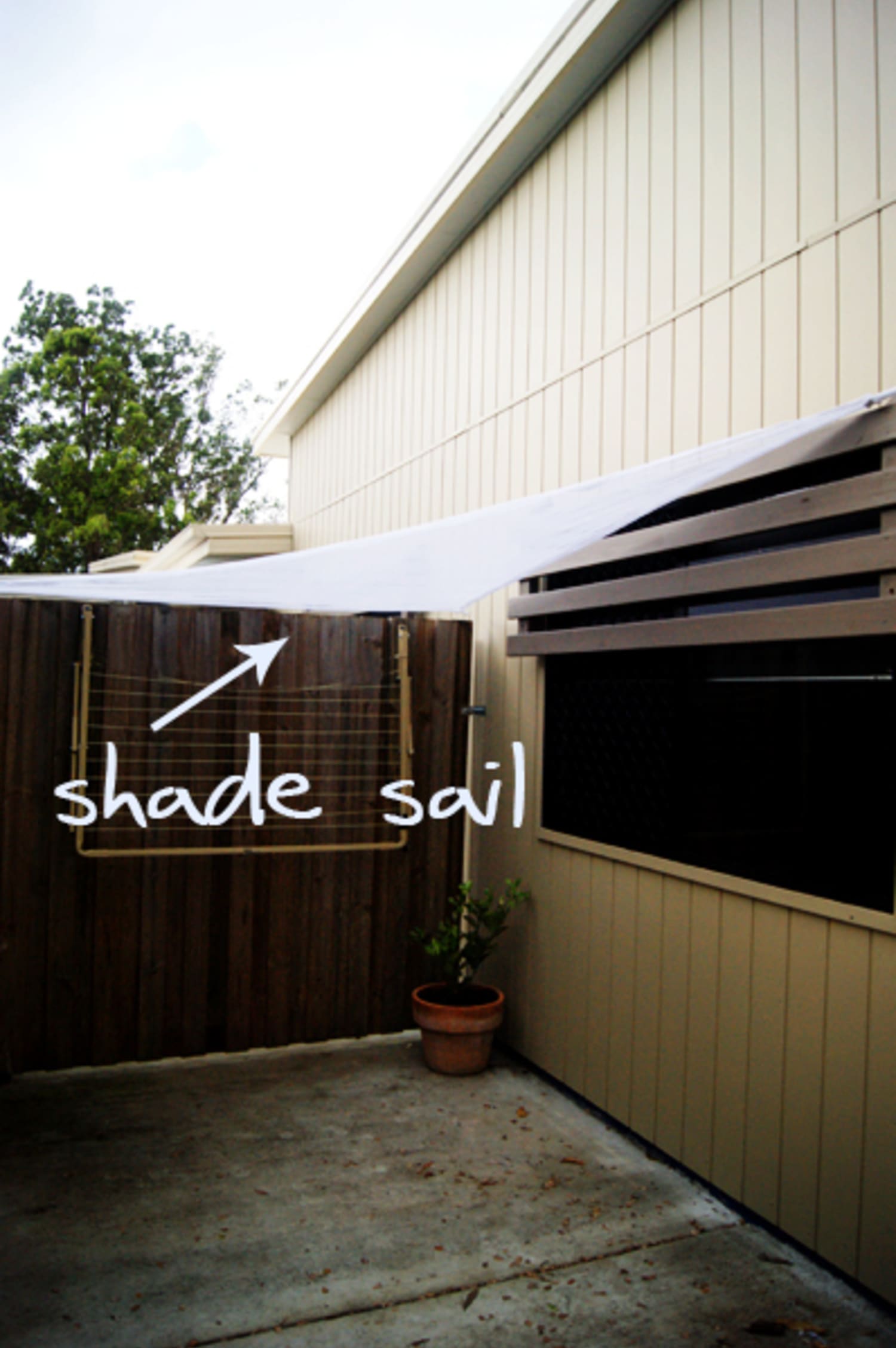 How To Make Your Own Shade Sail | Apartment Therapy