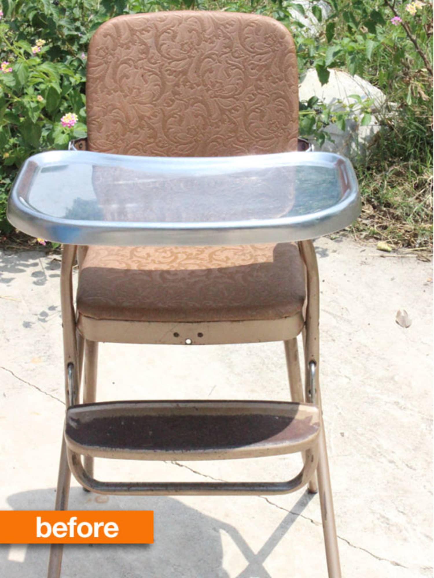 Before & After “Old & Ugly” High Chair Apartment Therapy