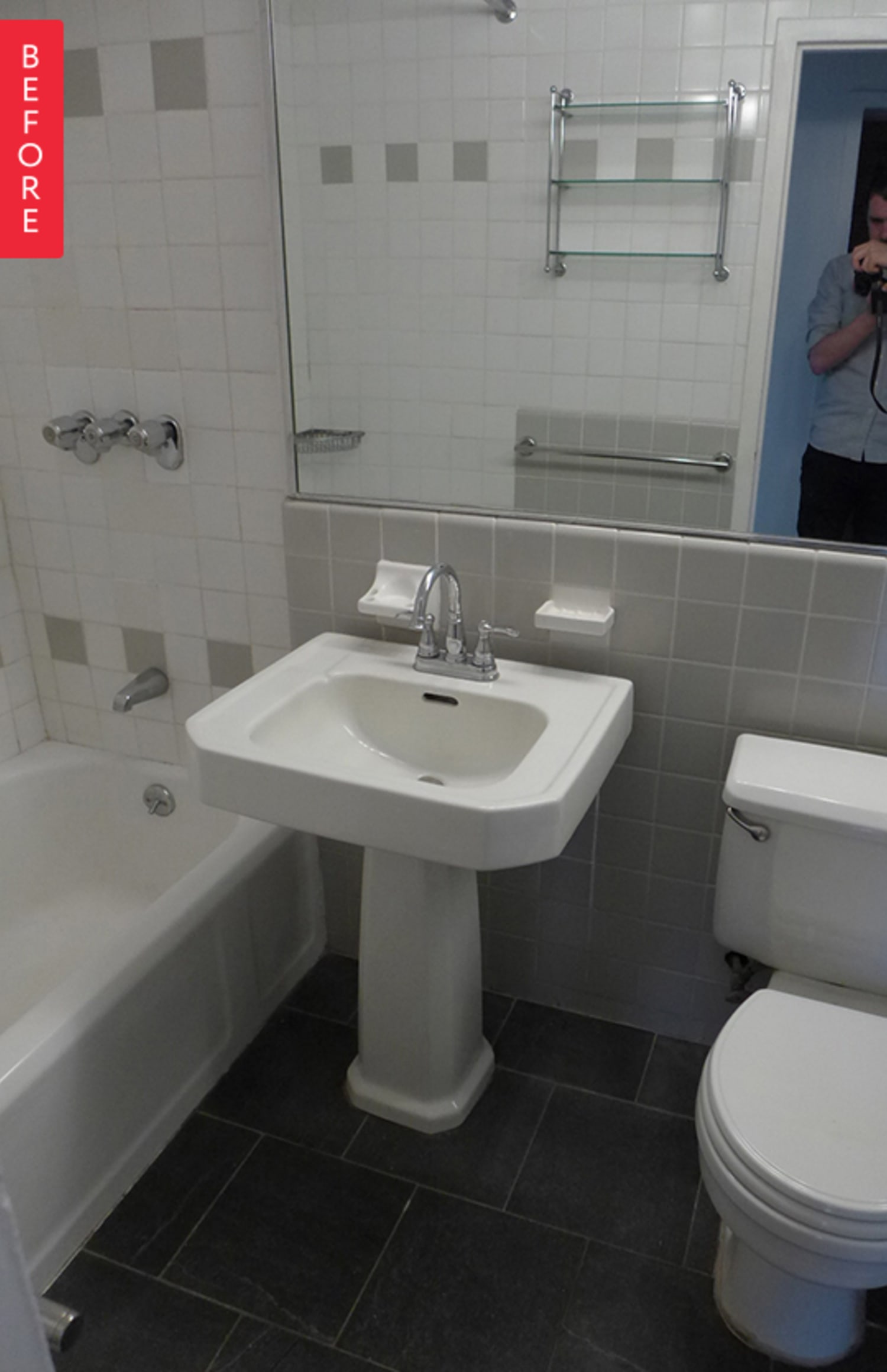 Before & After Modern Updates for a Tiny Brooklyn Bathroom Apartment