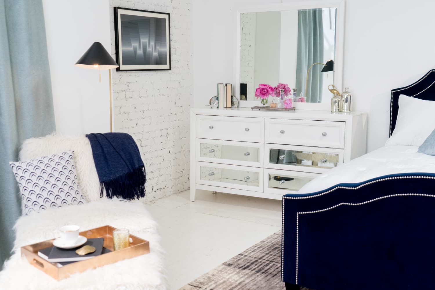 Bedroom From Scratch Glam Getaway Inspiration Apartment Therapy